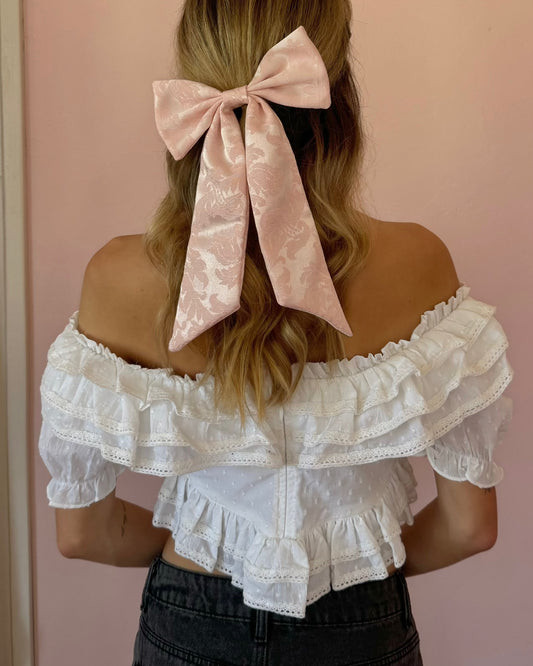 Small Pink Elena Hair Bow