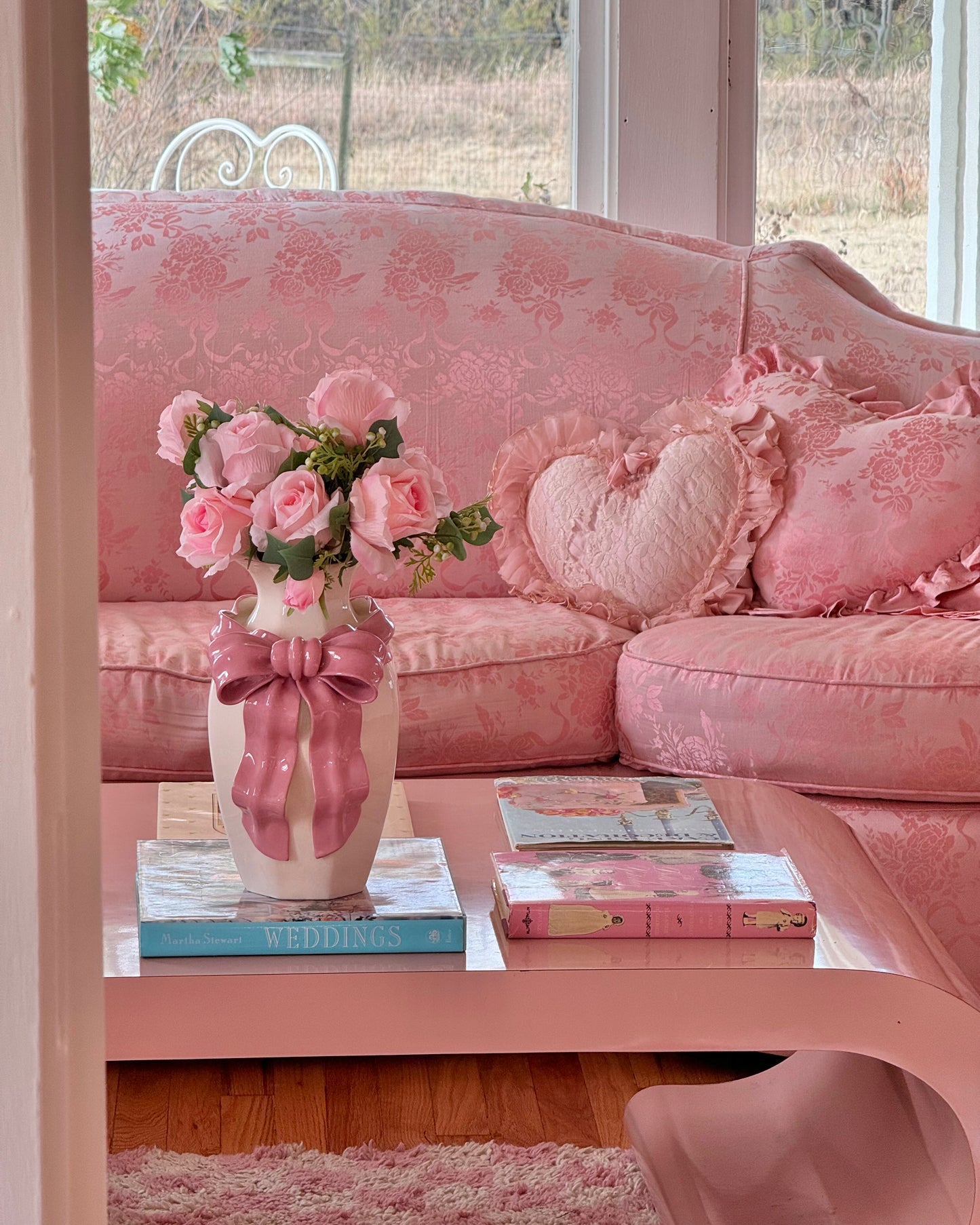 Pink Bow Vase
